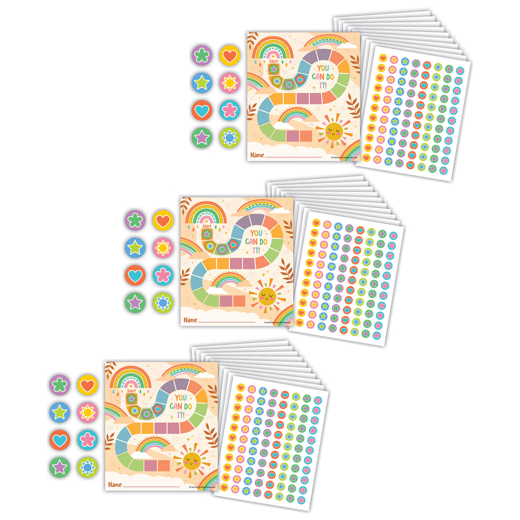 Super Star Reward Trackers with Stickers, 3 Packs