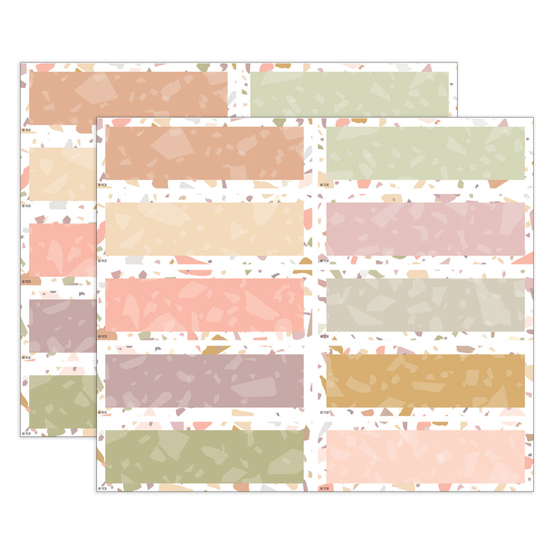 Terrazzo Tones Magnetic Labels Accents, 20 Per Pack, 2 Packs
