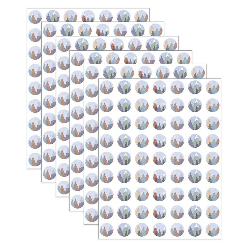 Moving Mountains Mini Stickers, 378 Per Pack, 6 Packs
