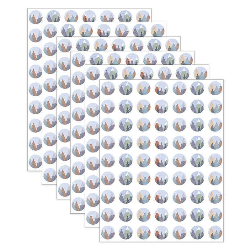 Moving Mountains Mini Stickers, 378 Per Pack, 6 Packs