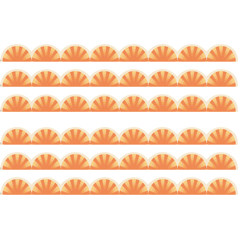 Moving Mountains Road Trip Sunshine Die-Cut Border Trim, 35 Feet Per Pack, 6 Packs