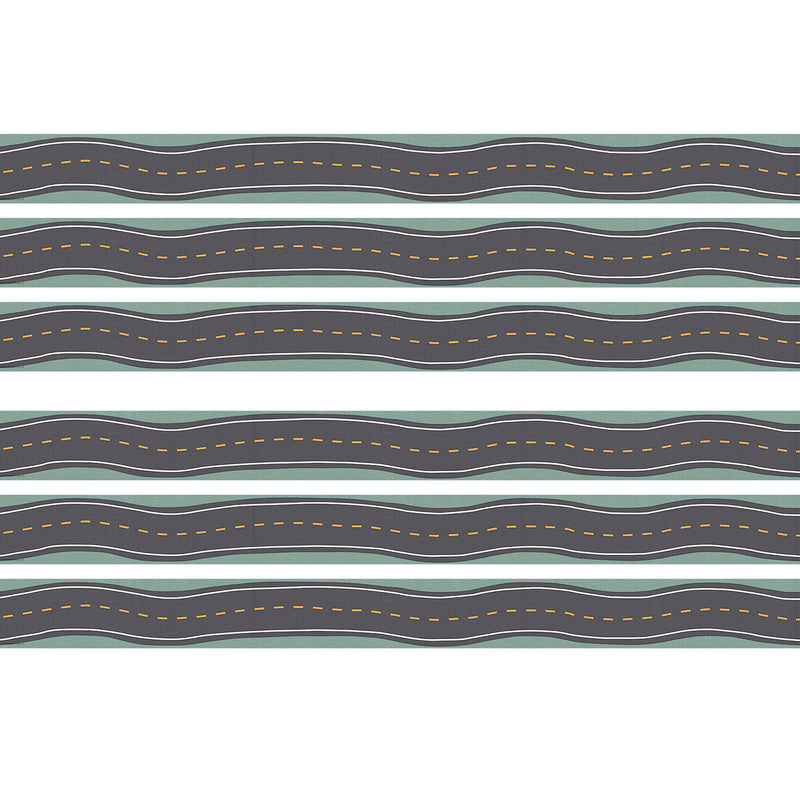 Road Trip Straight Border Trim, 35 Feet Per Pack, 6 Packs
