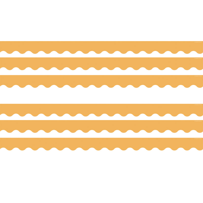 Golden Sun Scalloped Border Trim, 35 Feet Per Pack, 6 Packs