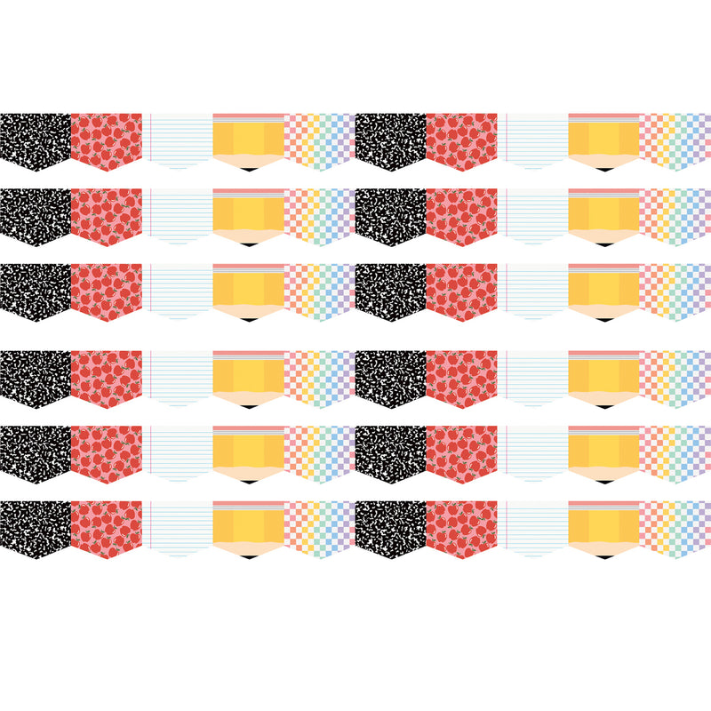 Cool for School Die-Cut Border Trim, 35 Feet Per Pack, 6 Packs