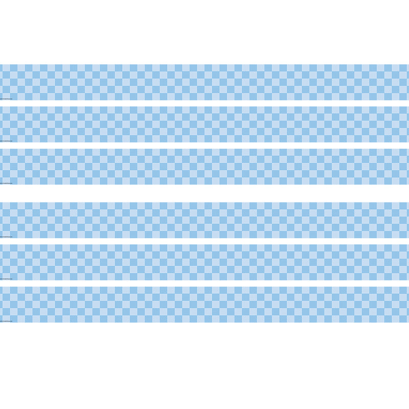 Checkers Scalloped Border Trim, 35 Feet Per Pack, 6 Packs