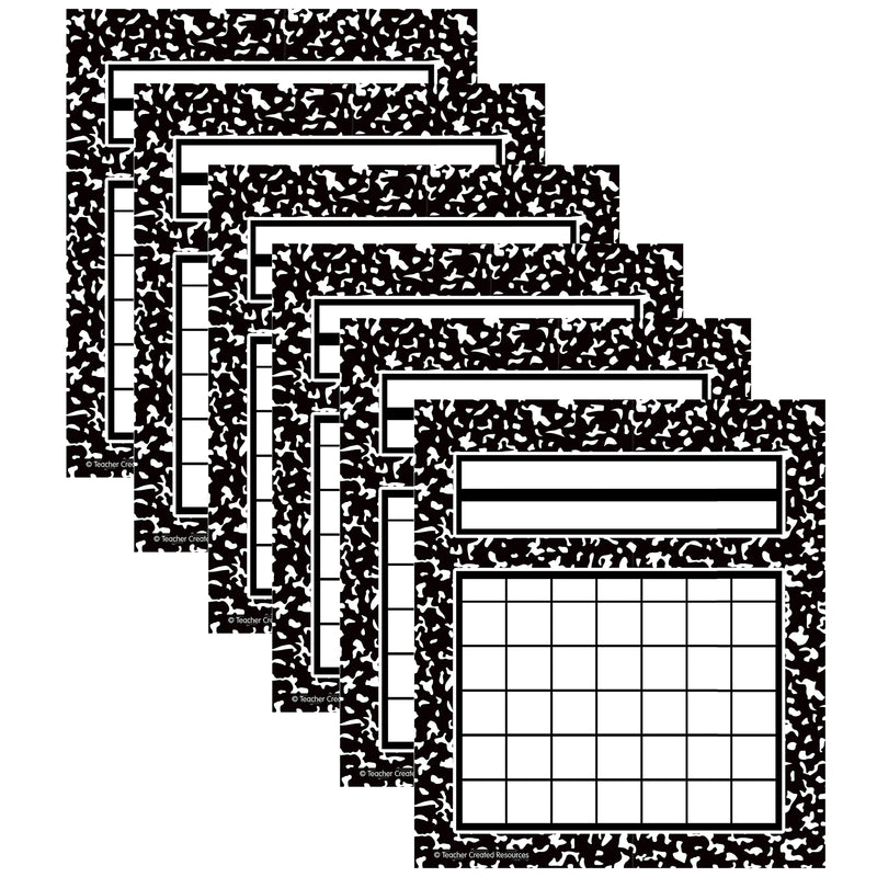 Cool for School Composition Incentive Charts, 36 Per Pack, 6 Packs