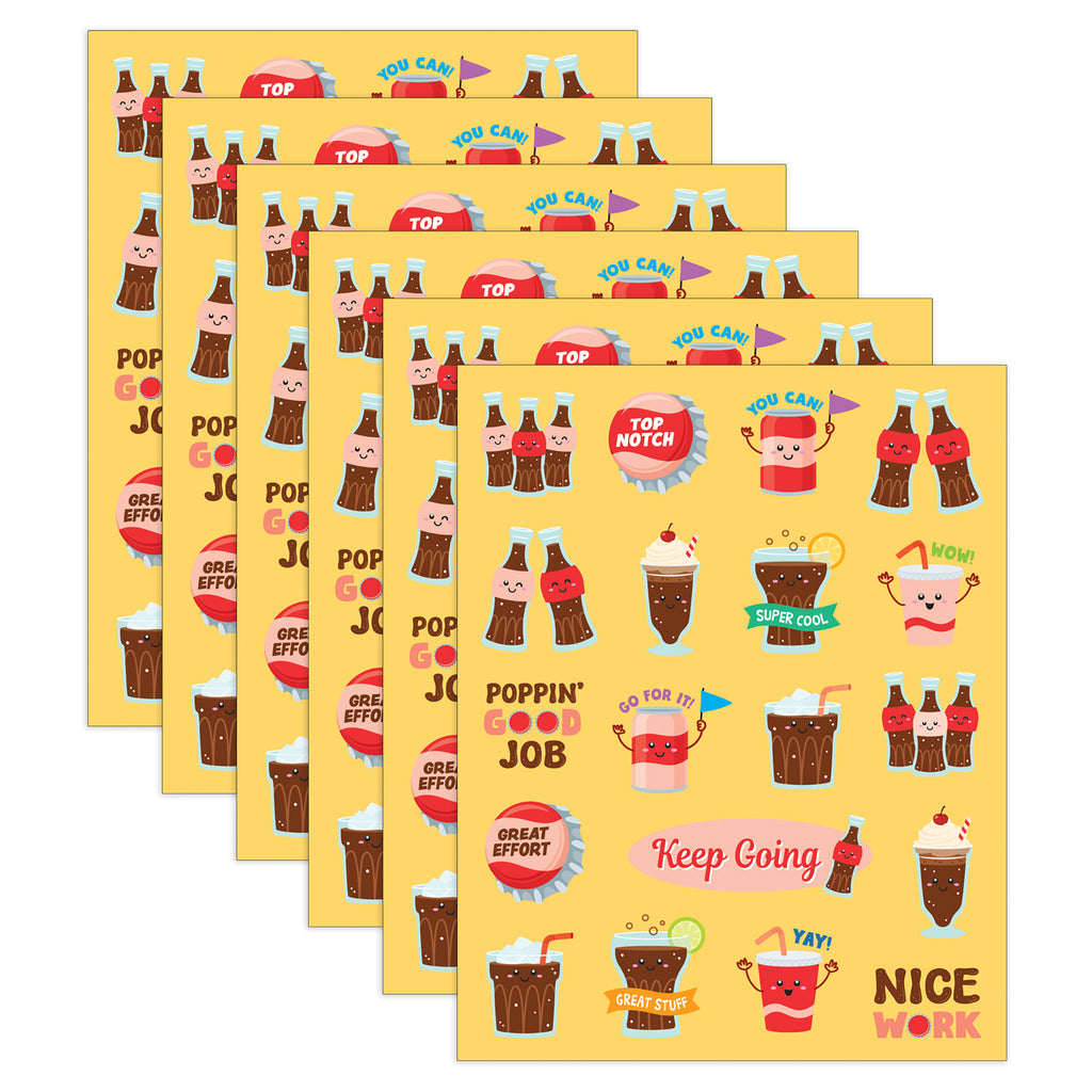 Cola Smelly Stickers, 114 Per Pack, 6 Packs