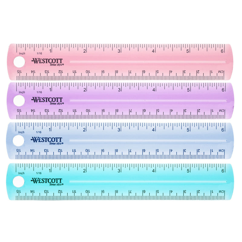 Plastic Ruler 6 In