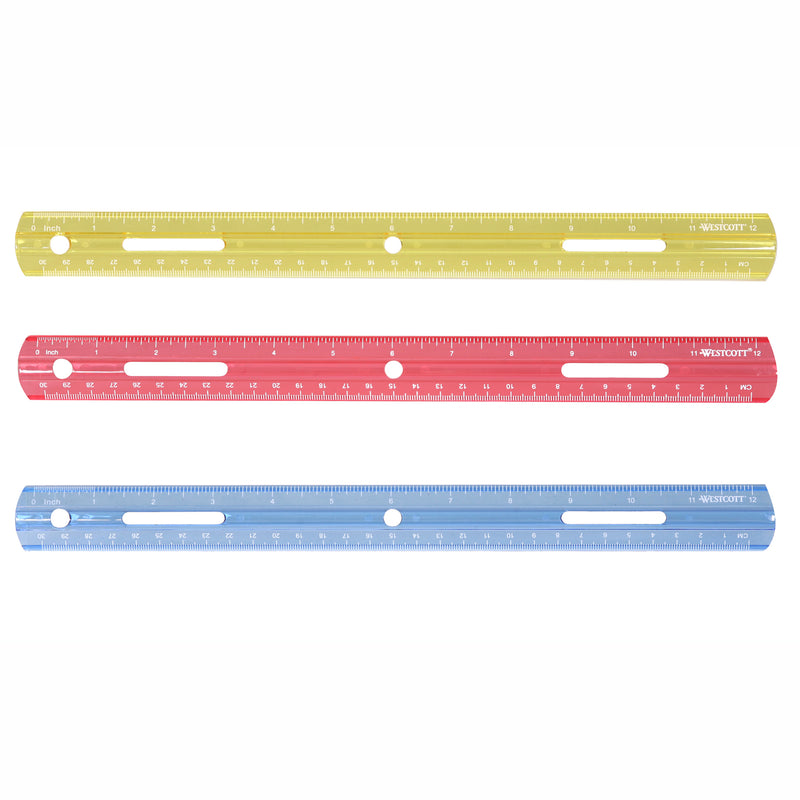 Plastic Ruler 12in
