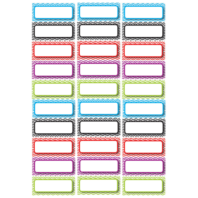 Die Cut Magnets Assorted Color Chevron Nameplates