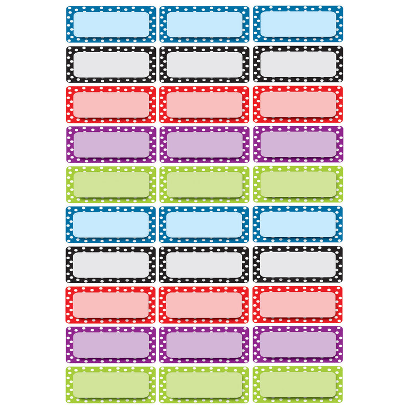 Die Cut Magnets Assorted Color Dots Nameplates