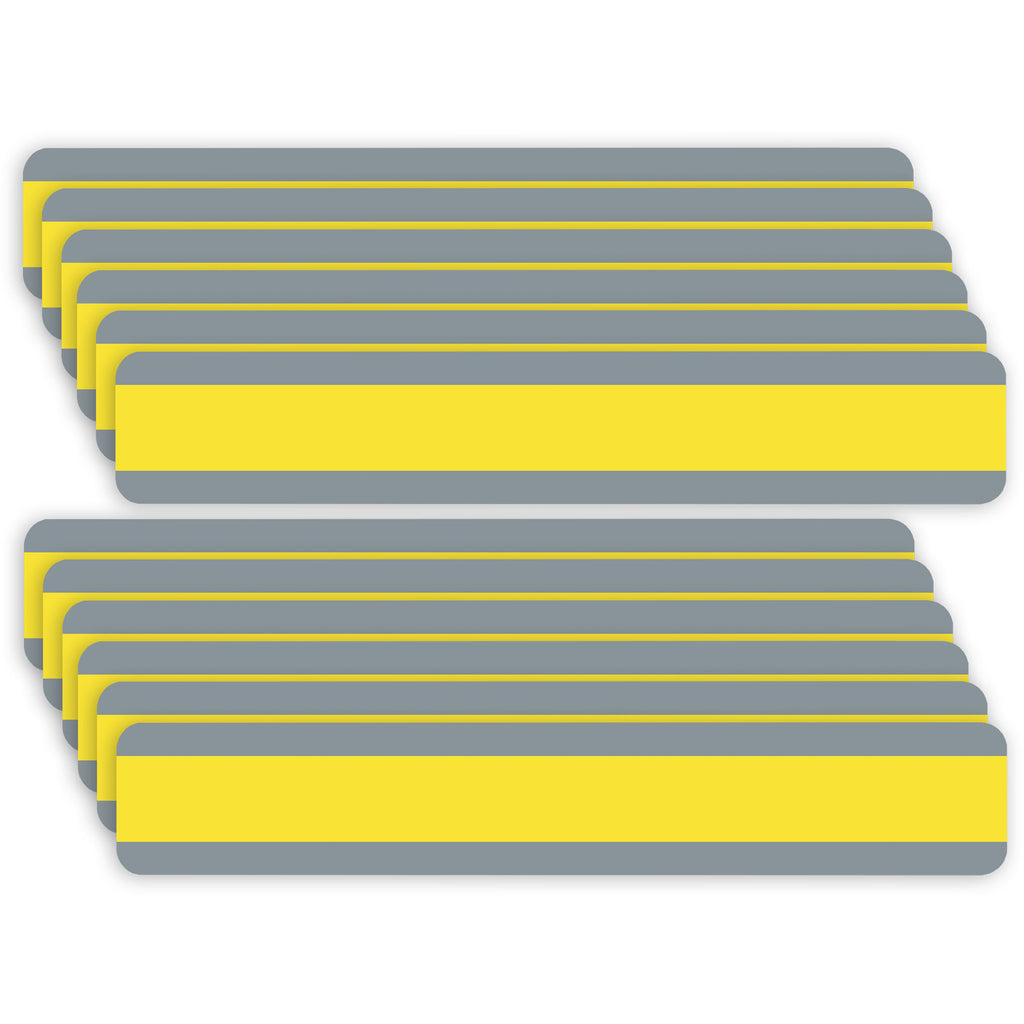 Double Wide Sentence Strip Reading Guide, 1-1-4" x 7-1-4", Yellow, Pack of 12