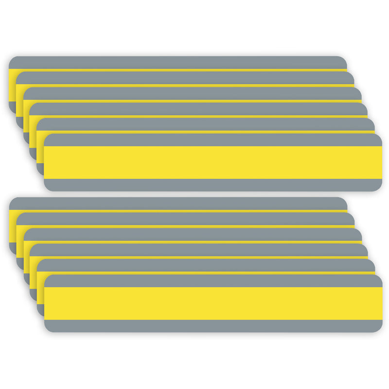 Double Wide Sentence Strip Reading Guide, 1-1-4" x 7-1-4", Yellow, Pack of 12