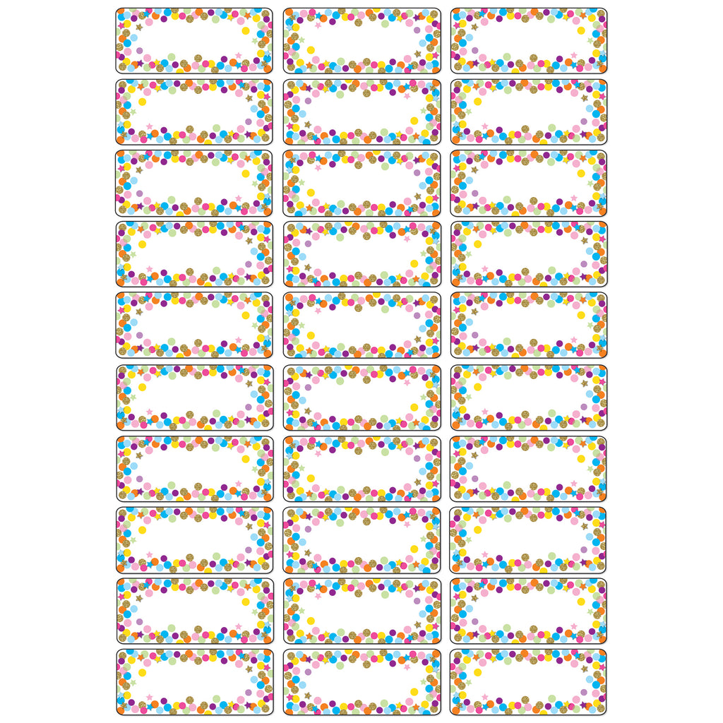 Magnetic Nameplates Confetti 30 Pcs