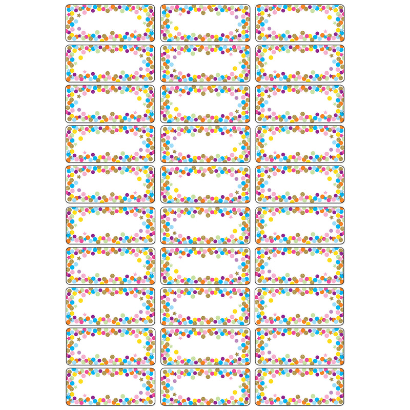 Magnetic Nameplates Confetti 30 Pcs