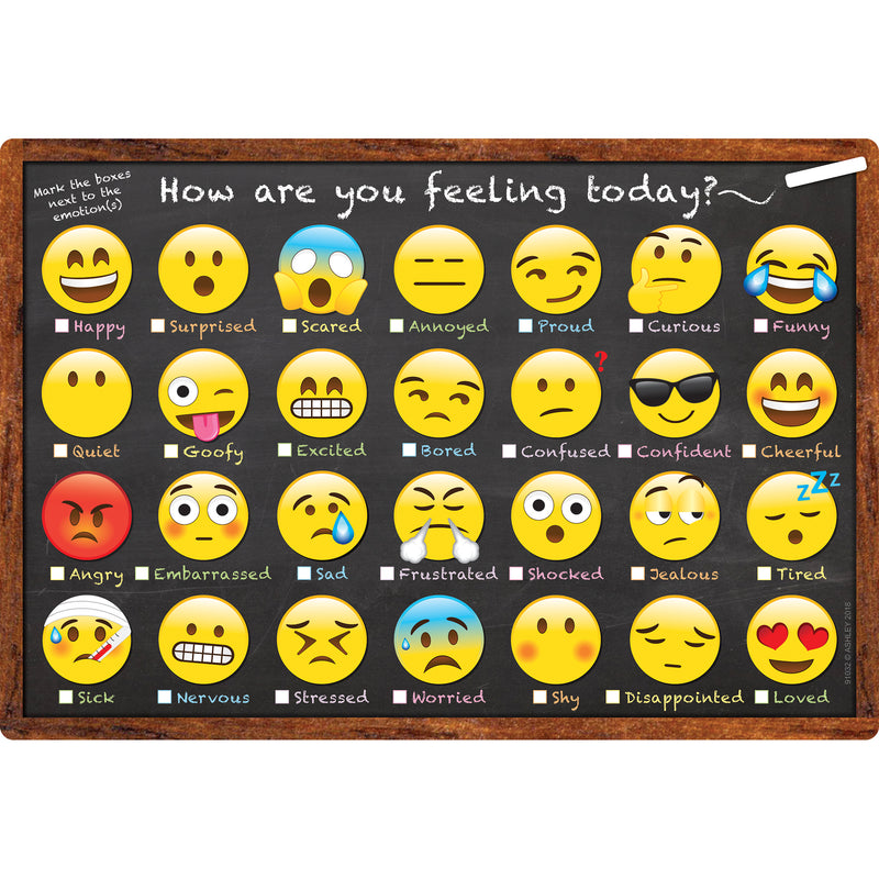 Smart Emoji How You Feeling Chart Dry-erase Surface