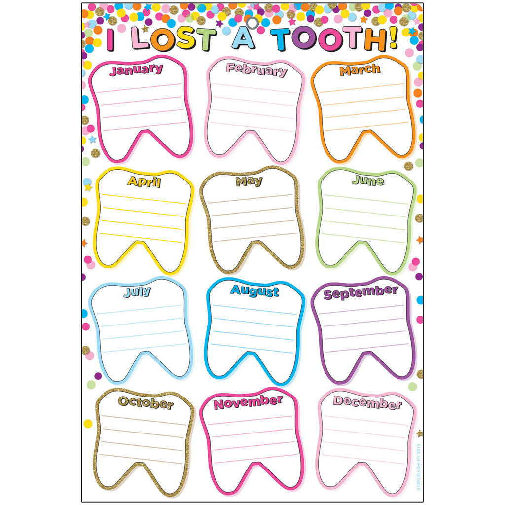 Smart Confetti Lost Tooth Dry-erase Surface