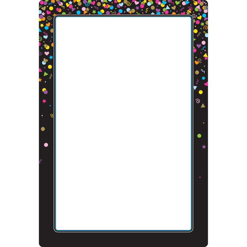 Black Confetti Blank 13 X 19 Chart Smart Poly