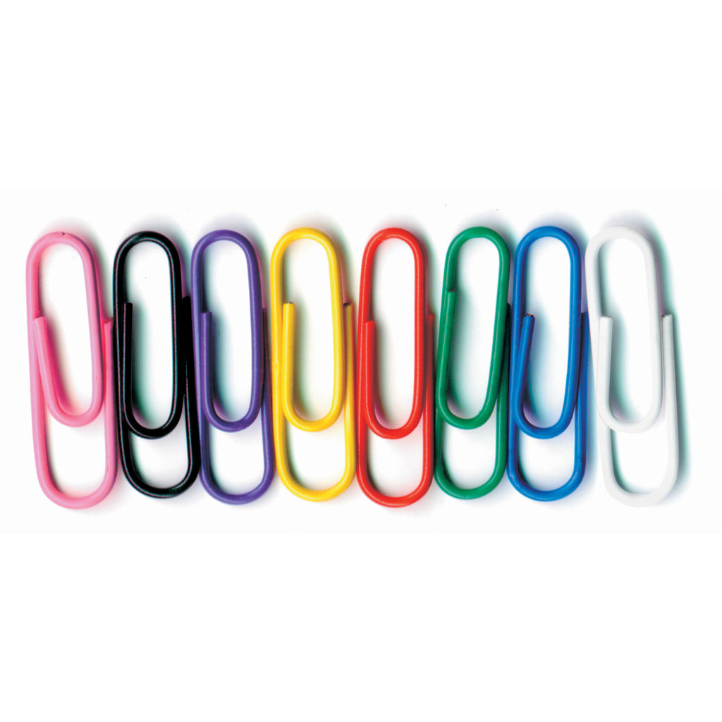 Vinyl Coated Paper Clips No 1 Size 100pk