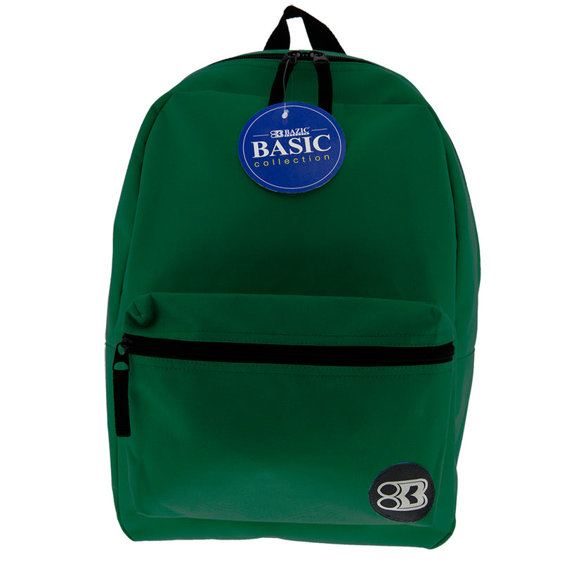 16in Green Basic Collection Backpk