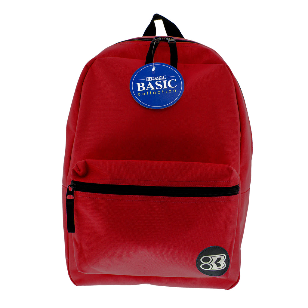 16in Burgundy Basic Backpack