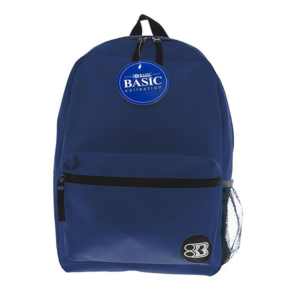 16in Navy Blue Basic Backpack
