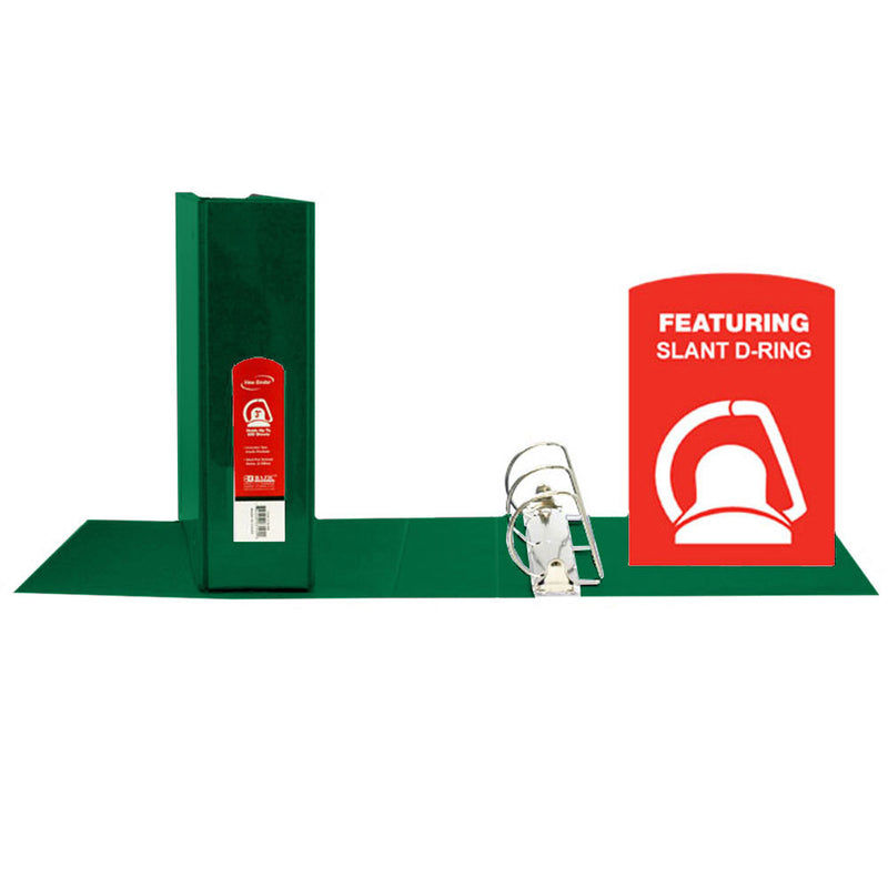 D Ring Binder W- Pockts 3in Grn