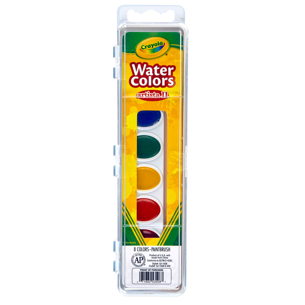 (6 Ea) Artista Ii 8 Watercolors W-b Rush