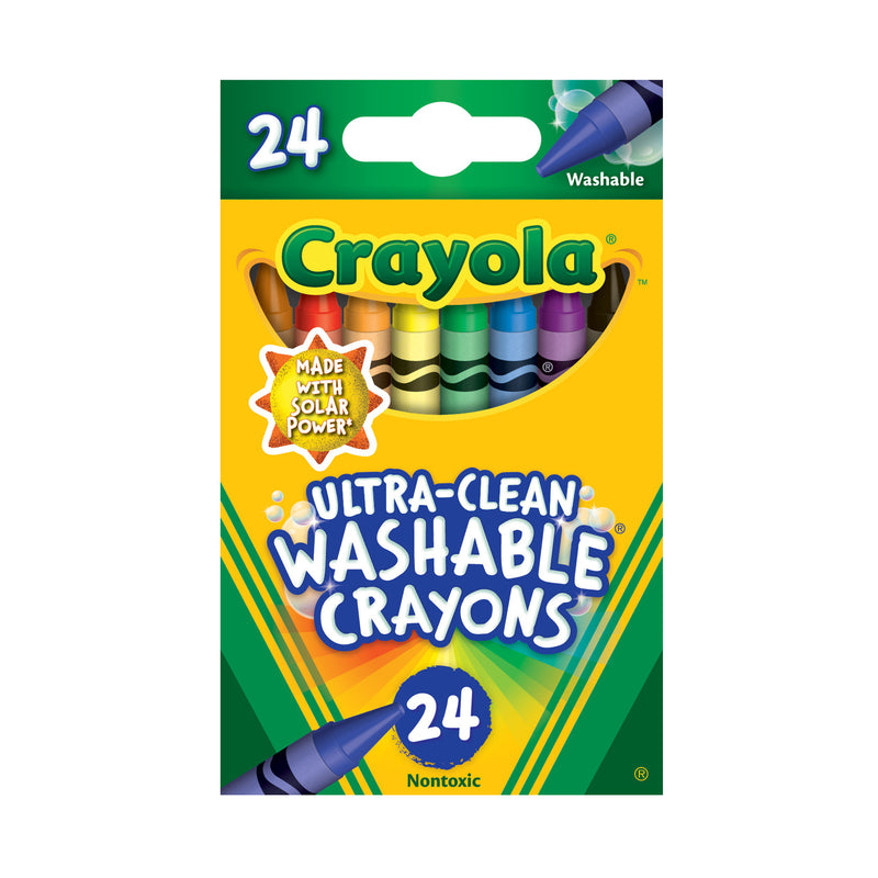 Ultra-Clean Washable Crayons, 24 Count