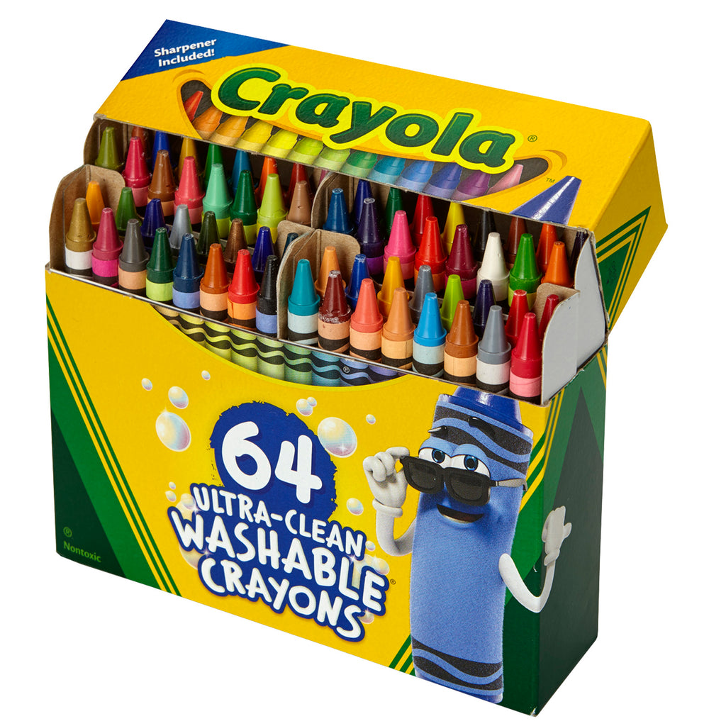 64 Ct Ultra-clean Washable Crayons Regular Size