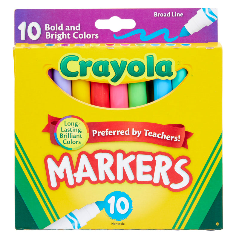 10ct Bold & Bright Markers Broad Line