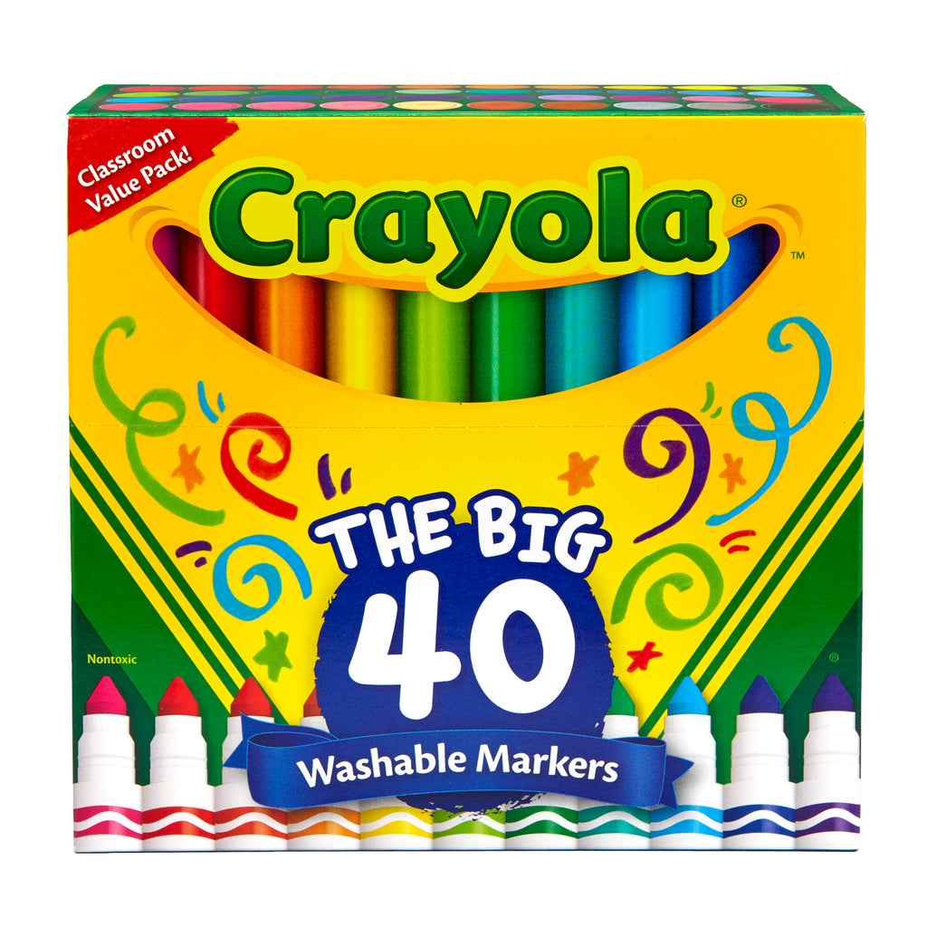 Crayola Wash Broad Line Marker 40pk