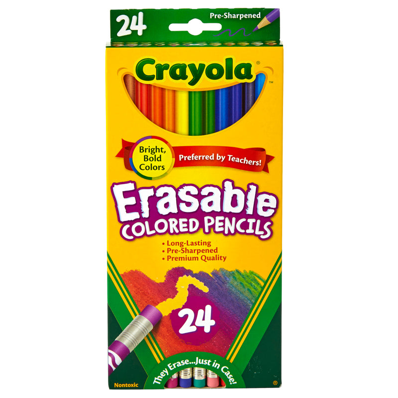 24 Ct Erasable Colored Pencils