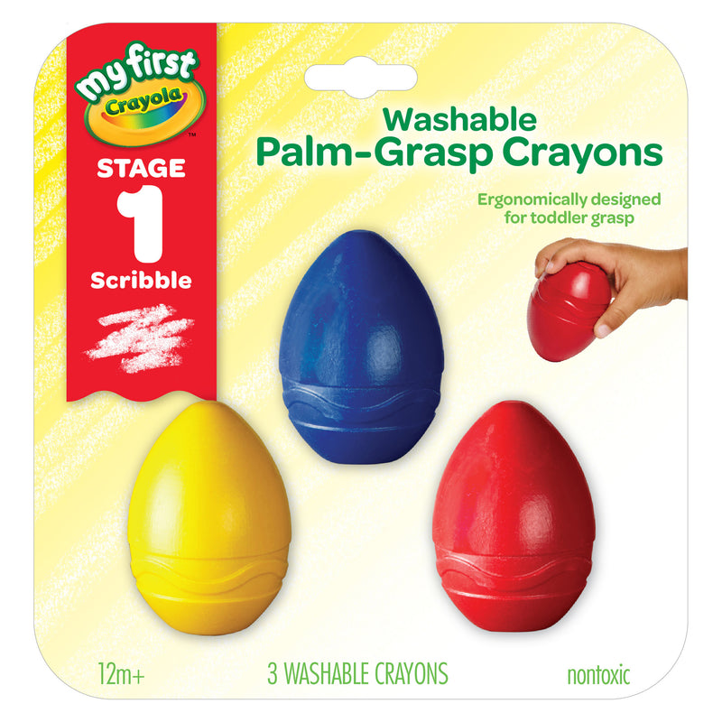 Washable Palmgrasp Crayons 3 Pk My First Crayola