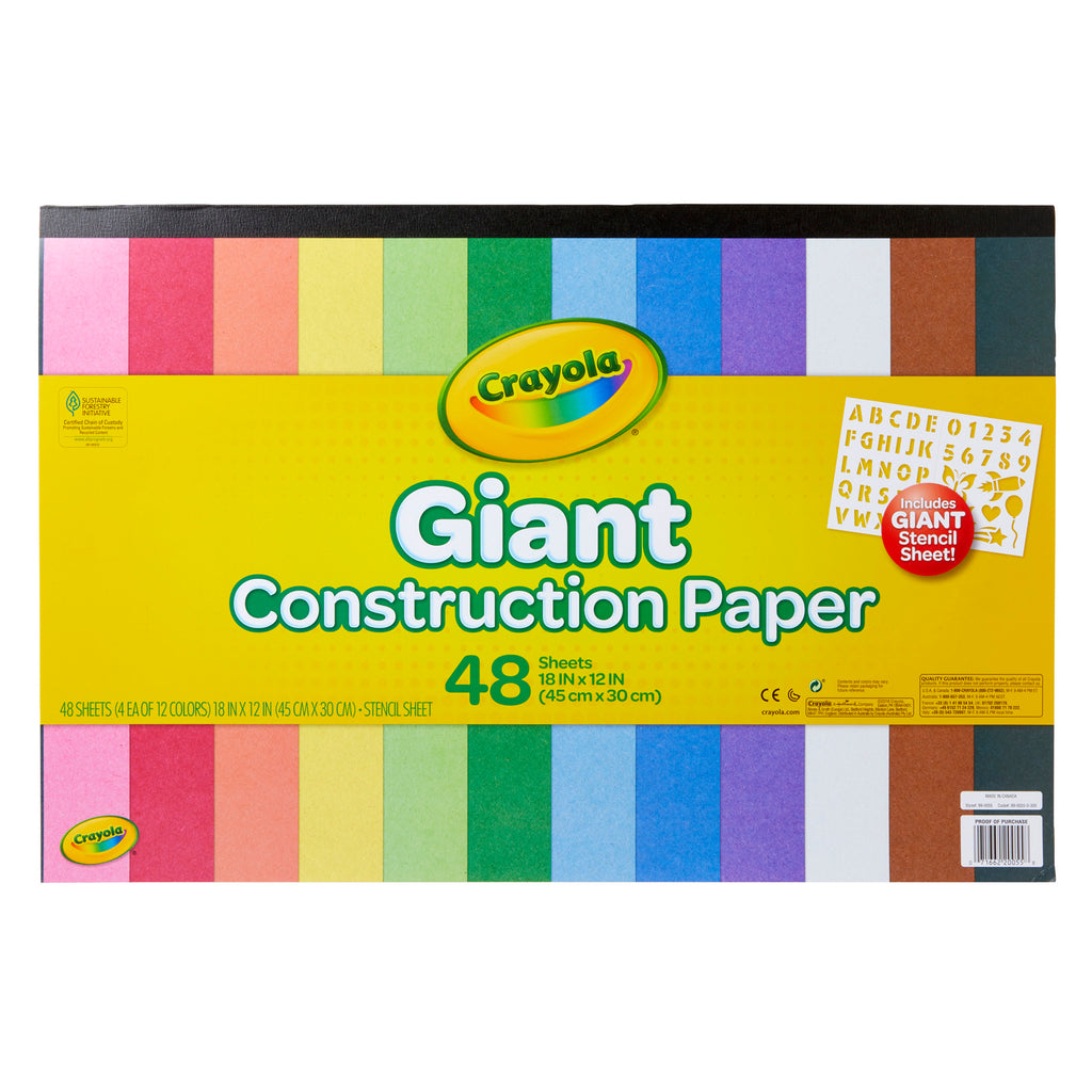 Giant Construction Paper W-stencils