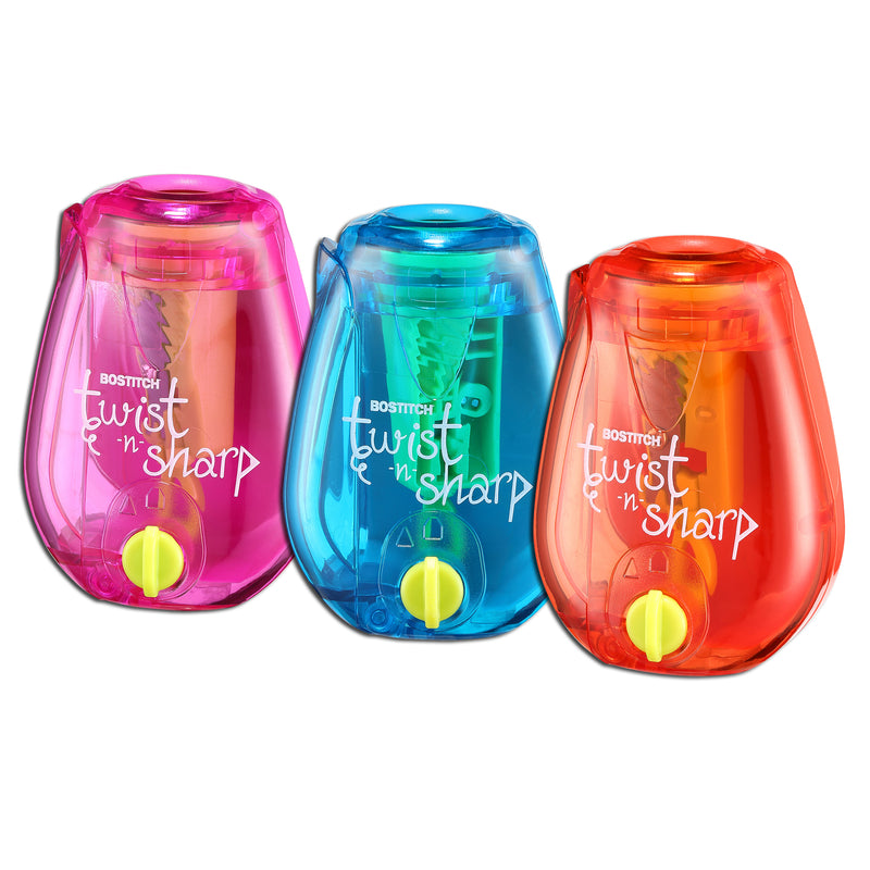 Twist-n-Sharp™ Kids Pencil Sharpener, Assorted Colors