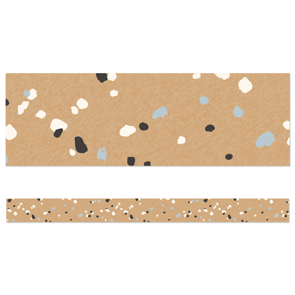Speckled Kraft Paper Straight Bordr We Belong