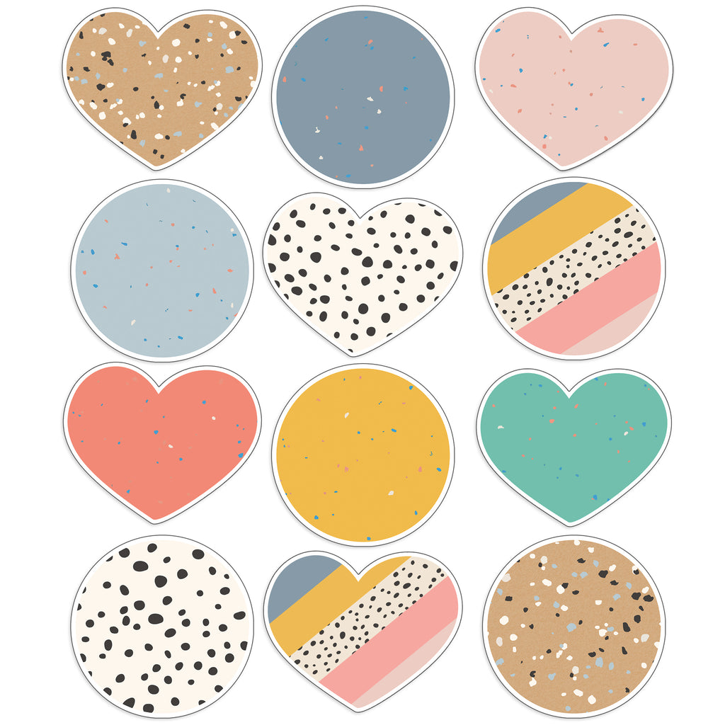 Jumbo Hearts & Dots Cut Outs We Belong