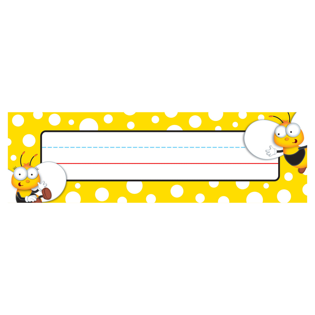 (6 Pk) Buzz-worthy Bees Nameplates