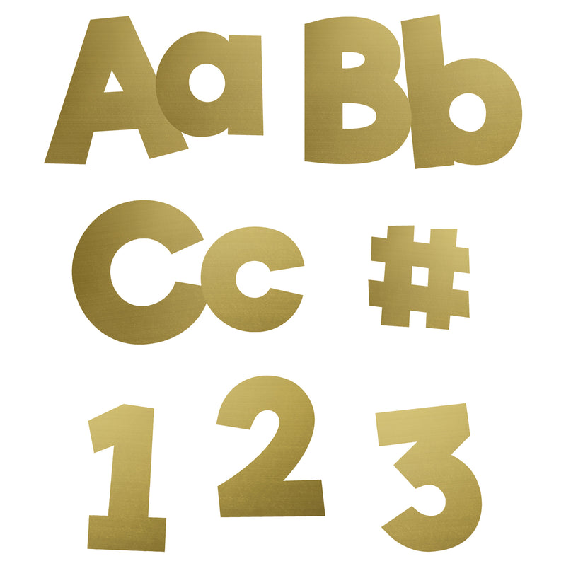 Gold Foil Combo Pack 4in Ez Letters Sparkle + Shine
