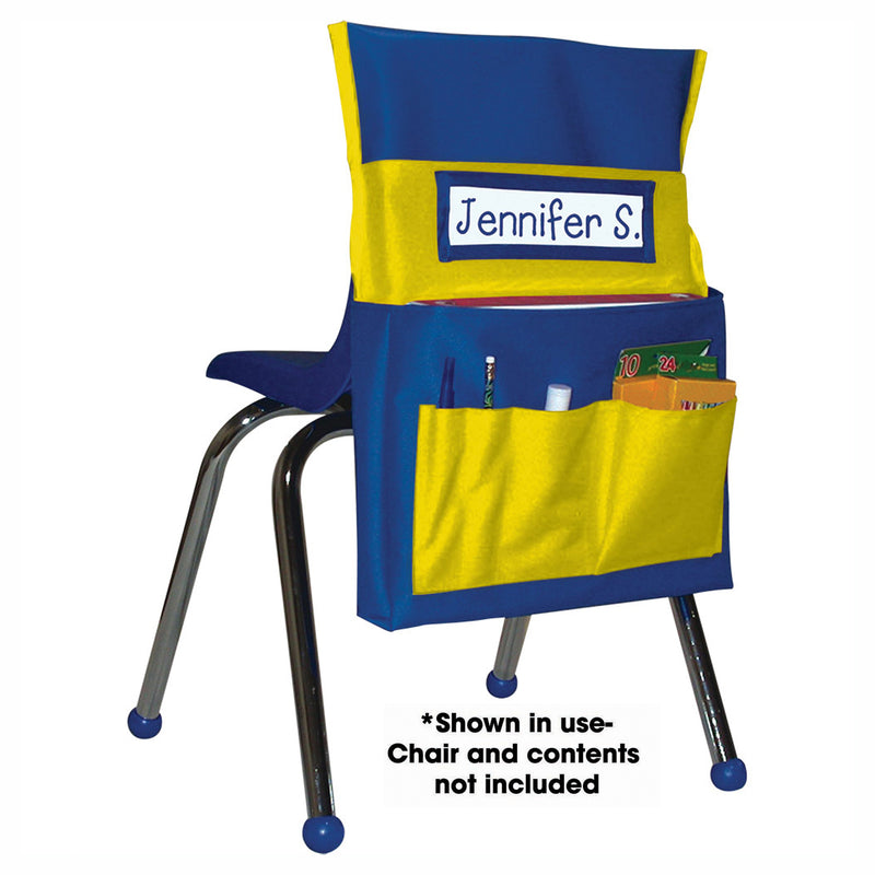 (2 Ea) Chairback Buddy Blue-yellow