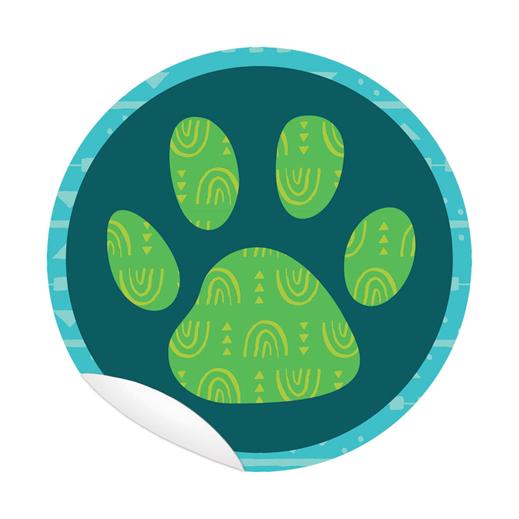 One World Paw Print 10pk Floor Decals