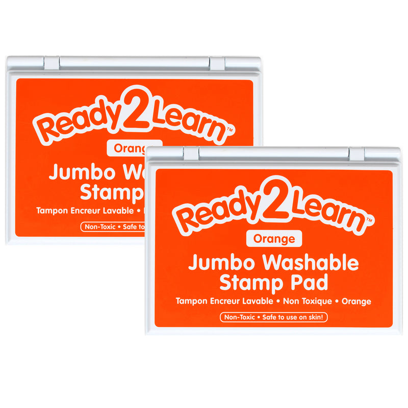 Jumbo Washable Stamp Pad - Orange - Pack of 2