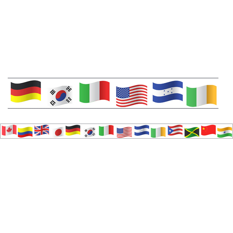 World Flags Theme Magnetic Border