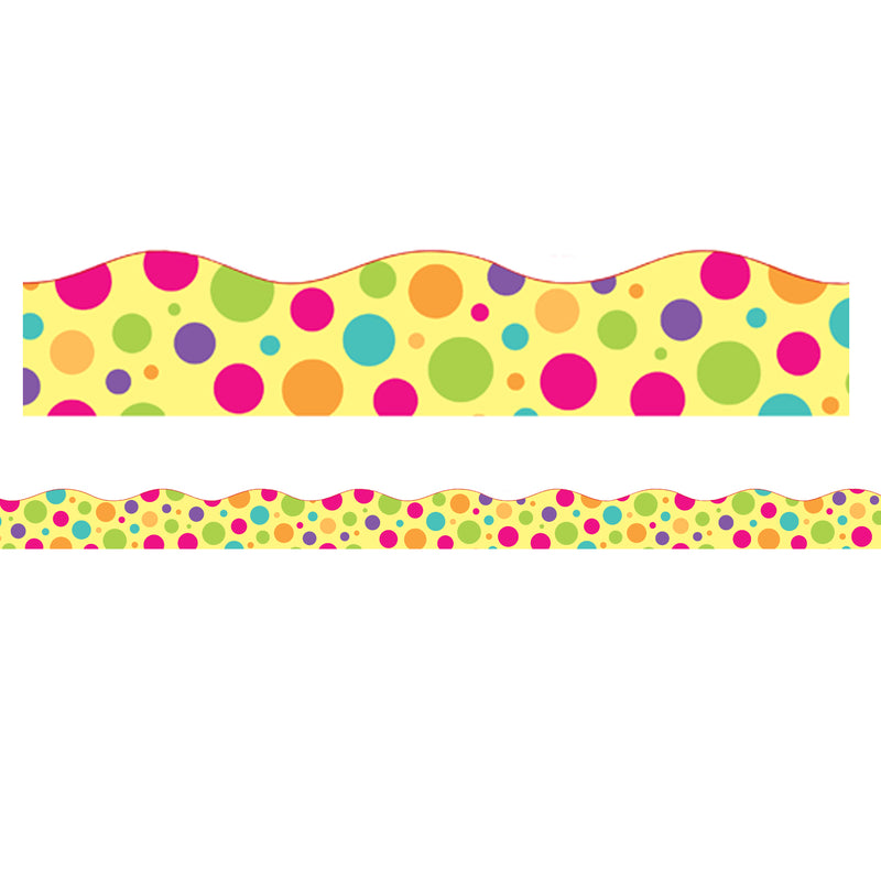 Colorful Dot Magnetic Border Scalloped