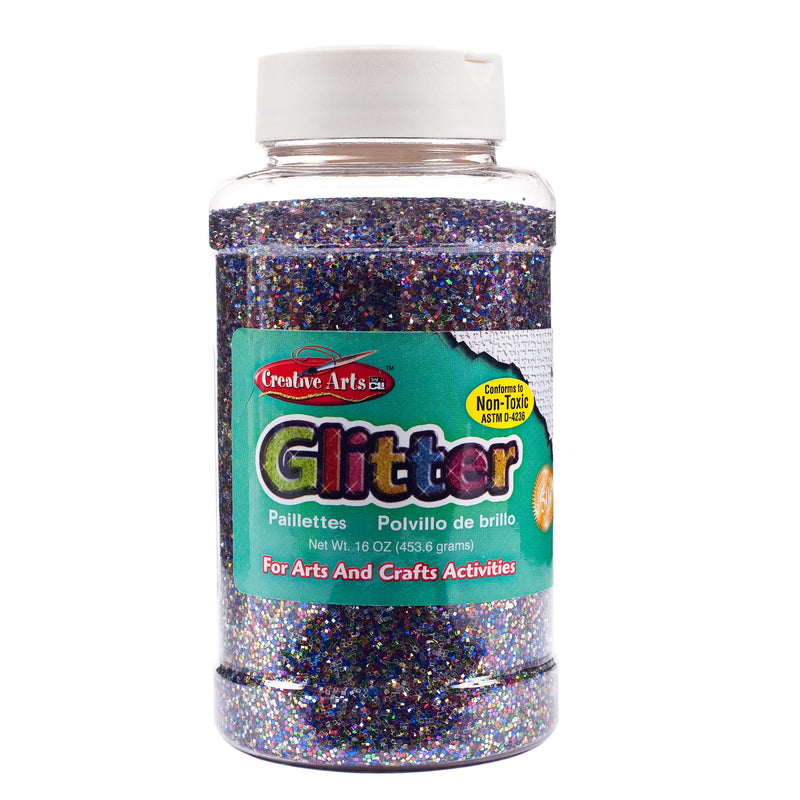 Glitter 16 Oz Bottle Multicolor