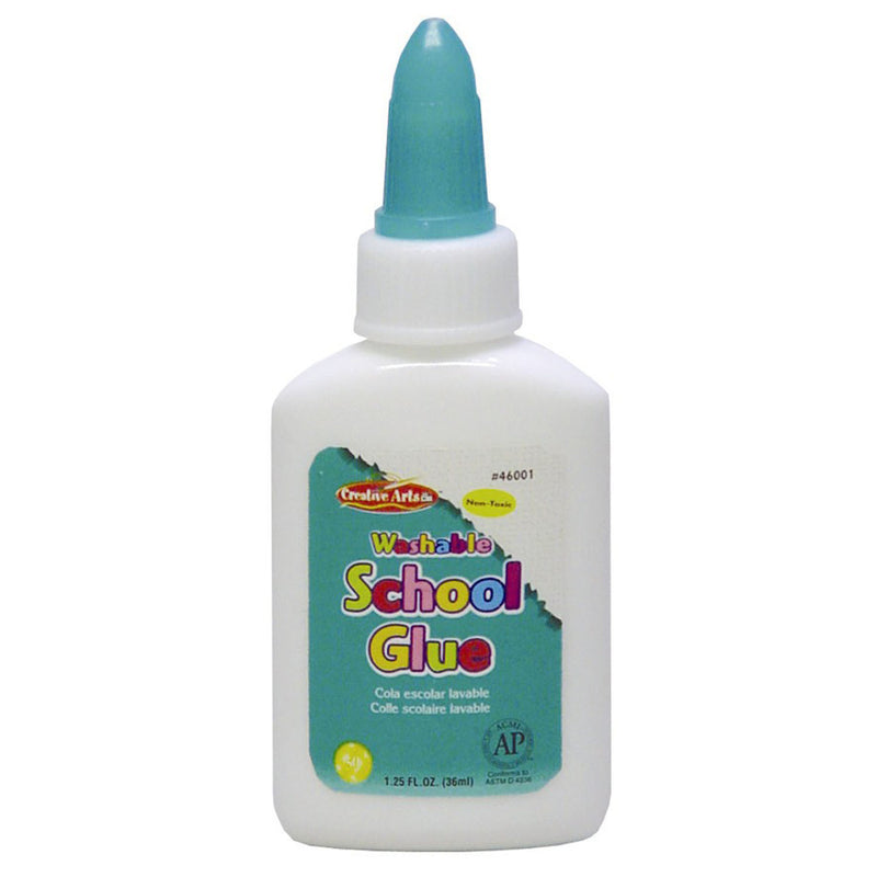 (36 Ea) Economy Washable School Glue 1.25oz