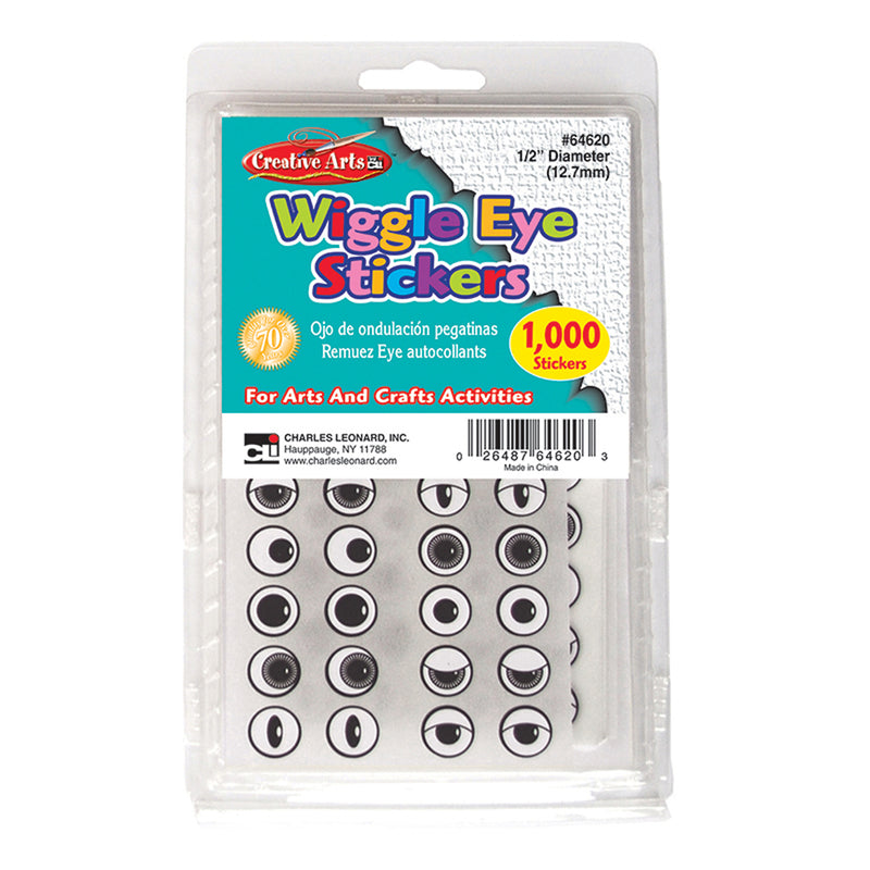 Wiggle Eyes Stickers Black