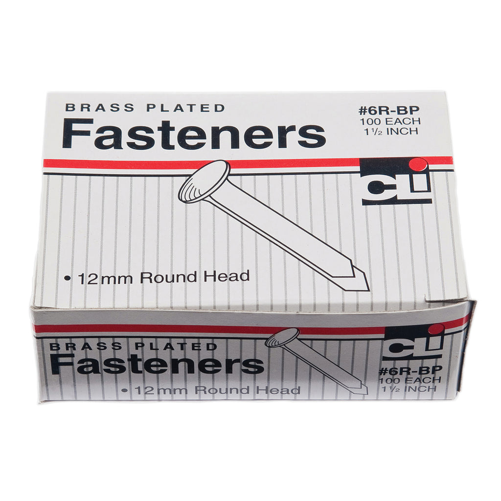 Brass Paper Fasteners 1.5in 100-bx