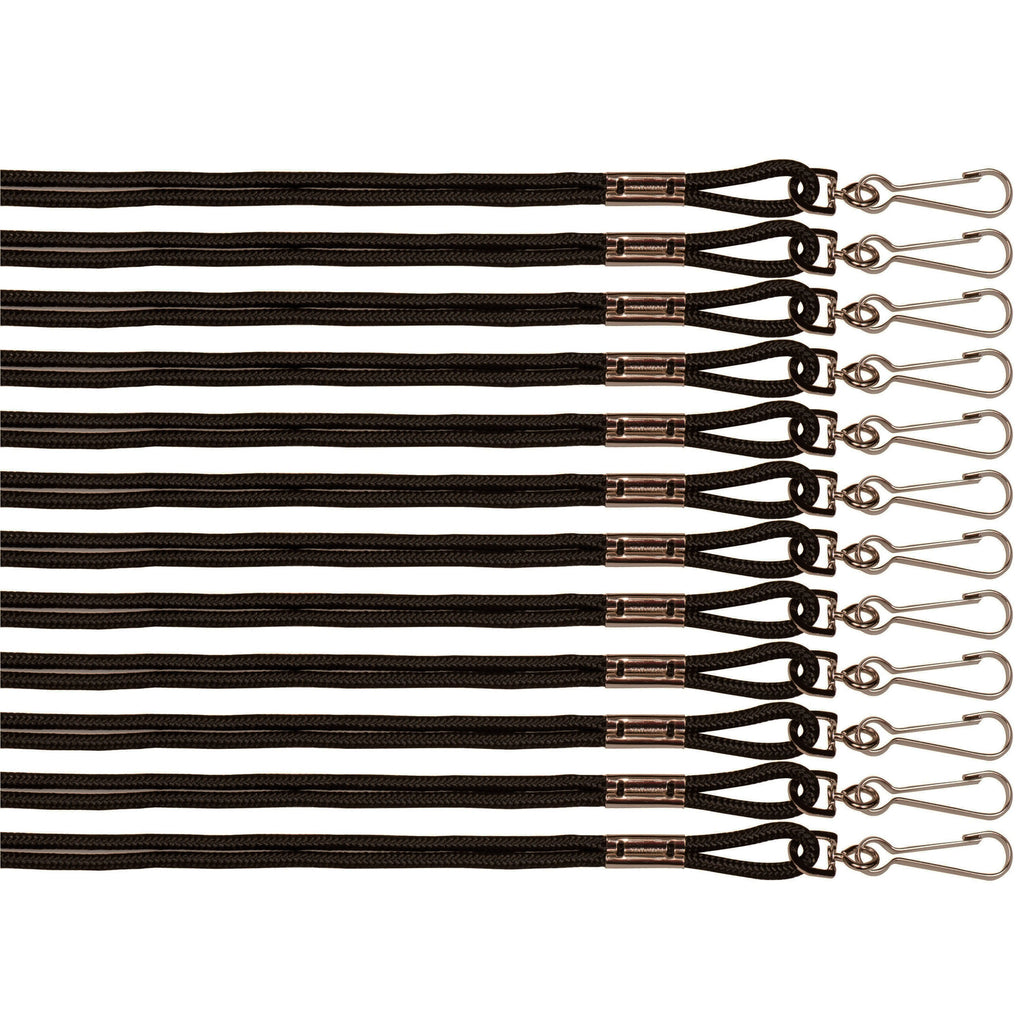 (3 Pk) Lanyards Black 12 Per Pk